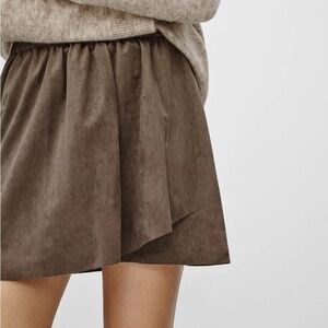 Aritzia Wilfred Free Nescher Faux Suede Mini Skirt